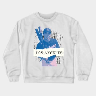 Dean Cain 90s Nostalgia Los Angeles Baseball Crewneck Sweatshirt